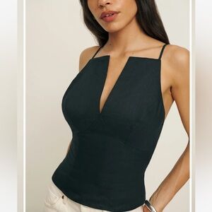 Reformation Evette Linen Top - NWOT!